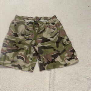 OP Green and Brown Swim Trunks